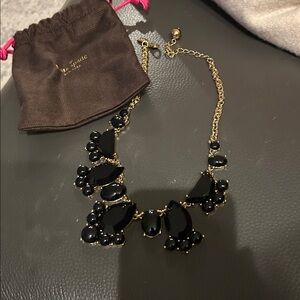 Kate Spade Black and Gold Statement Necklace